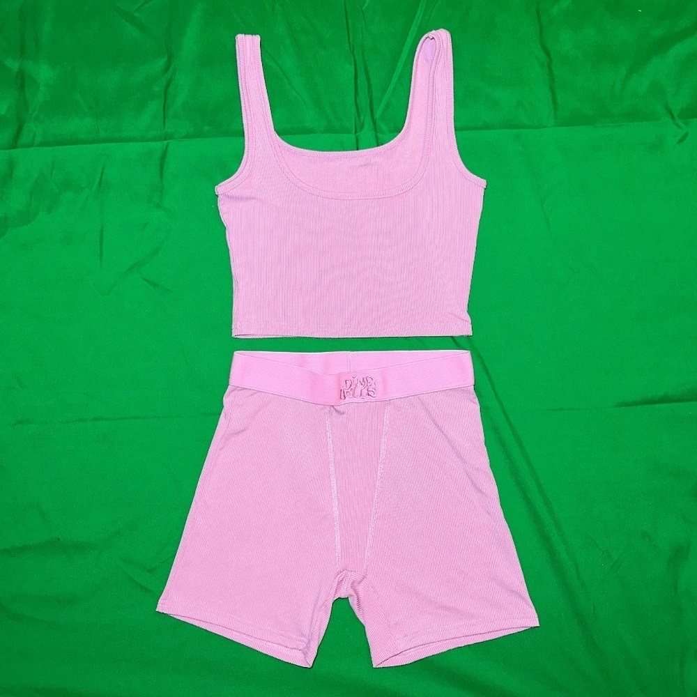 Two-Piece Pink Lounge Set